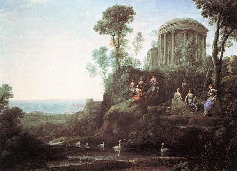 Claude Lorrain Apollo and the Muses on Mount Helion Norge oil painting art